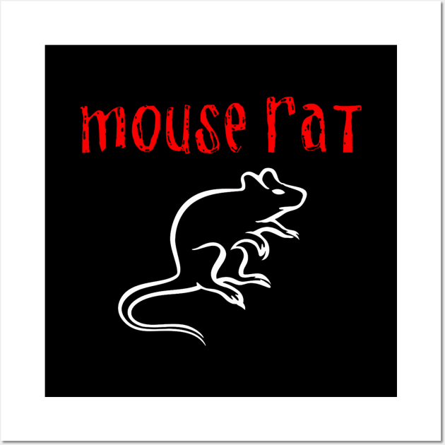 Mouse Rat Wall Art by Clobberbox